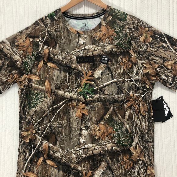 Hurley Realtree Edge Camo UPF 50+ Quick Dry‎ T-Shirt Hunting Outdoors XL - Picture 1 of 9